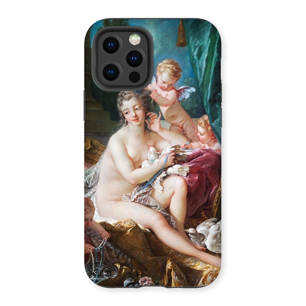 Casezest Mobile Phone Case for iPhone 12 Pro / Gloss Boucher Toilette of Venus Design