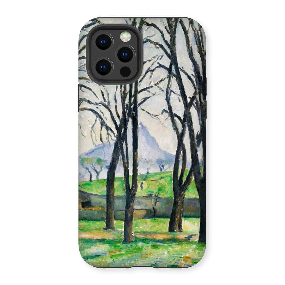 Casezest Mobile Phone Case for iPhone 12 Pro / Gloss Cézanne Chestnut Trees Design