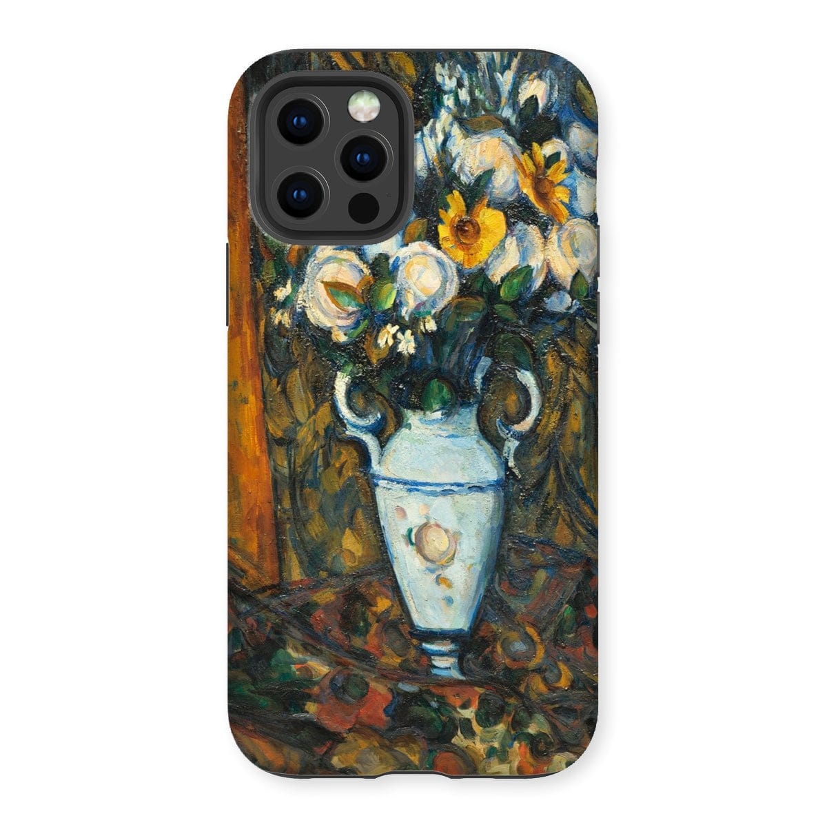 Casezest Mobile Phone Case for iPhone 12 Pro / Gloss Cézanne Vase of Flowers Design