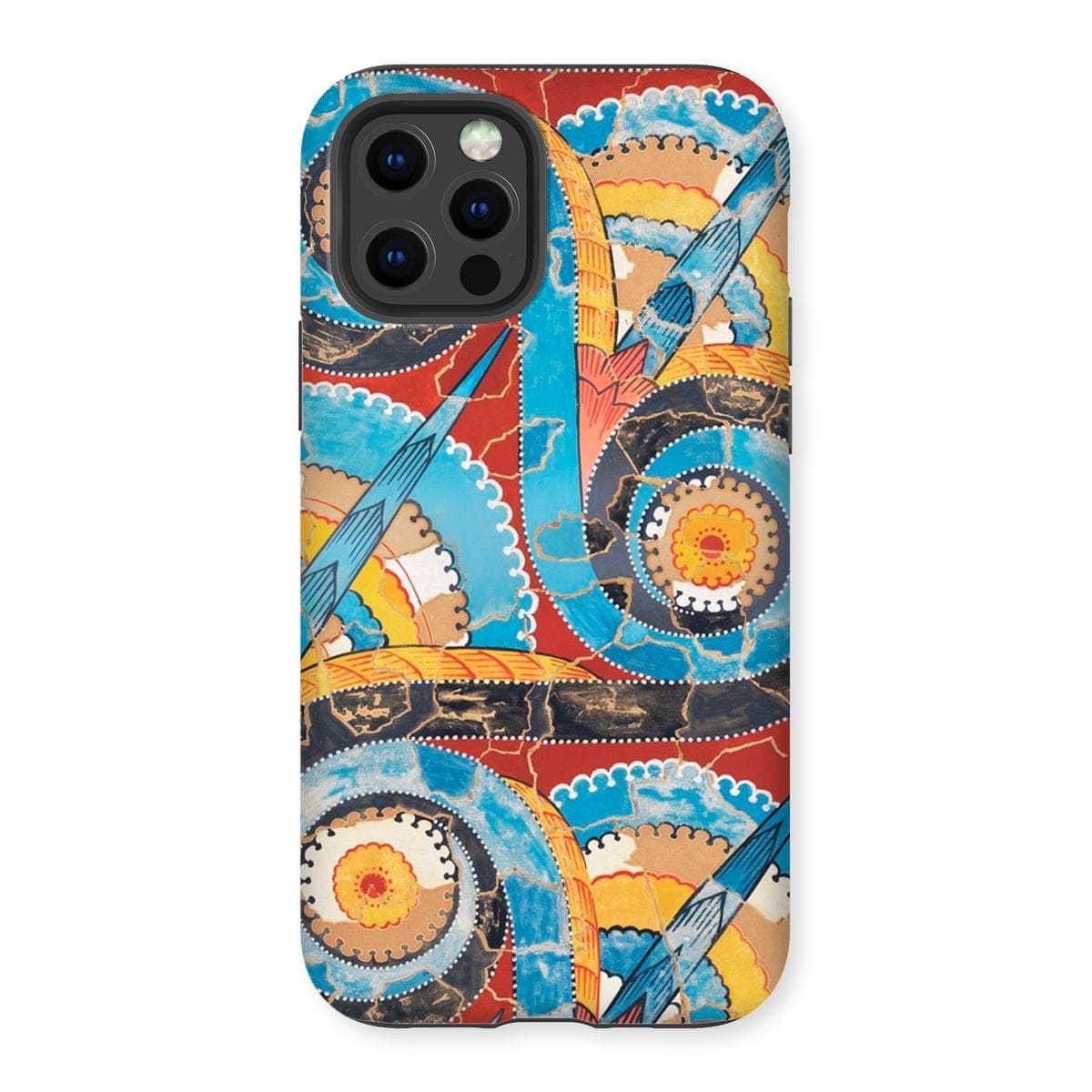 Casezest Mobile Phone Case for iPhone 12 Pro / Gloss Gilliéron Spiral Frieze Design