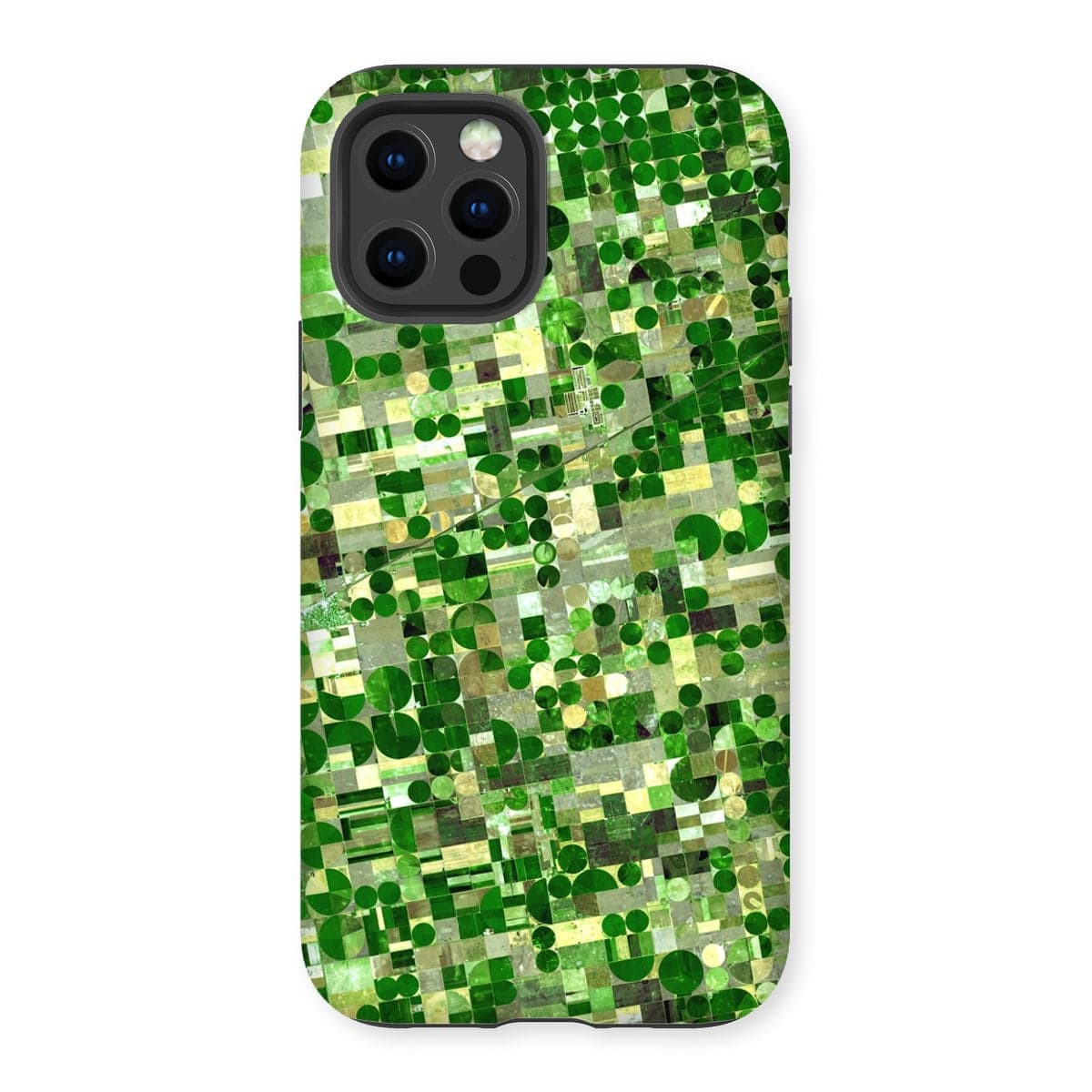 Casezest Mobile Phone Case for iPhone 12 Pro / Gloss Kansas Crop Circles Design