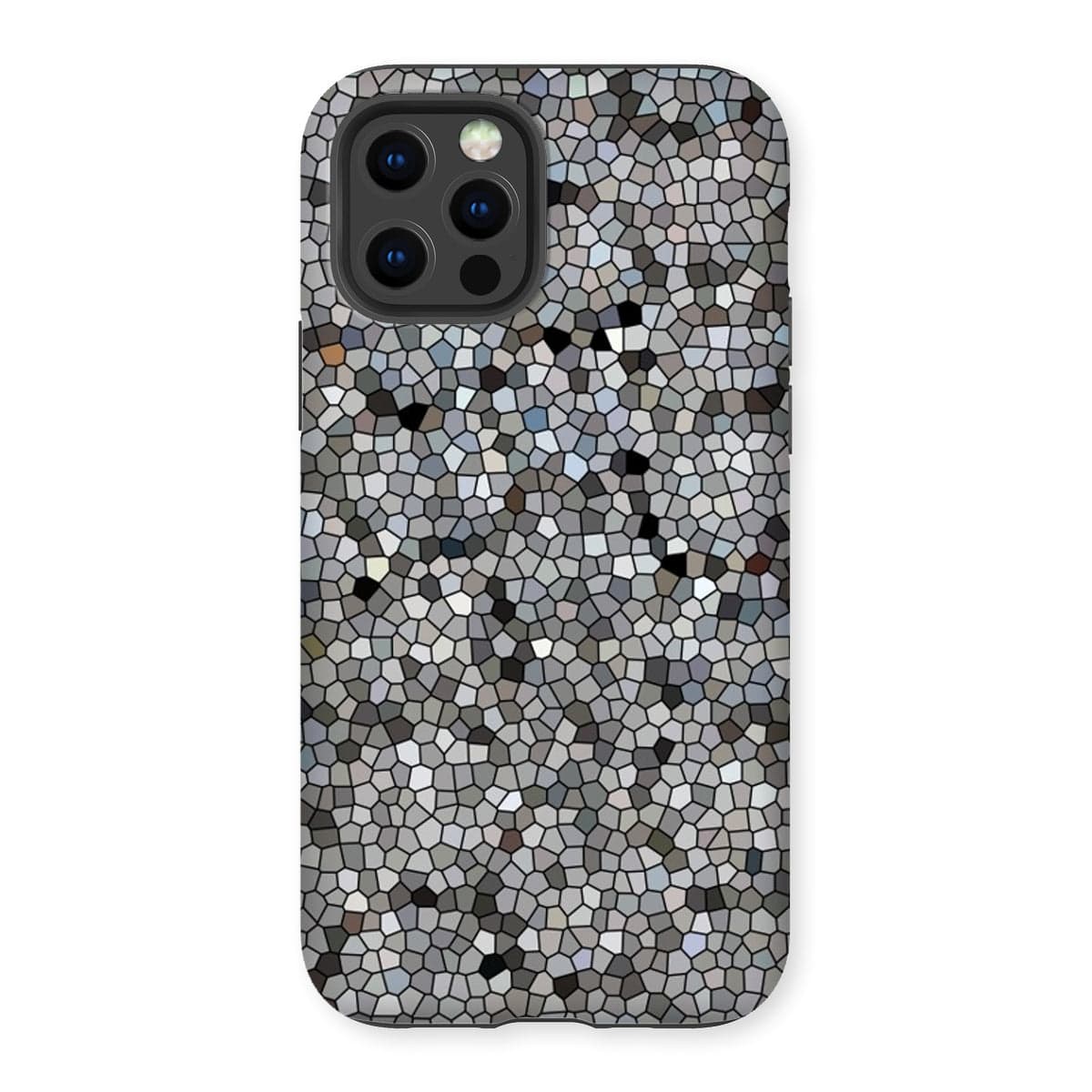 Casezest Mobile Phone Case for iPhone 12 Pro / Gloss Mosaic Texture Design