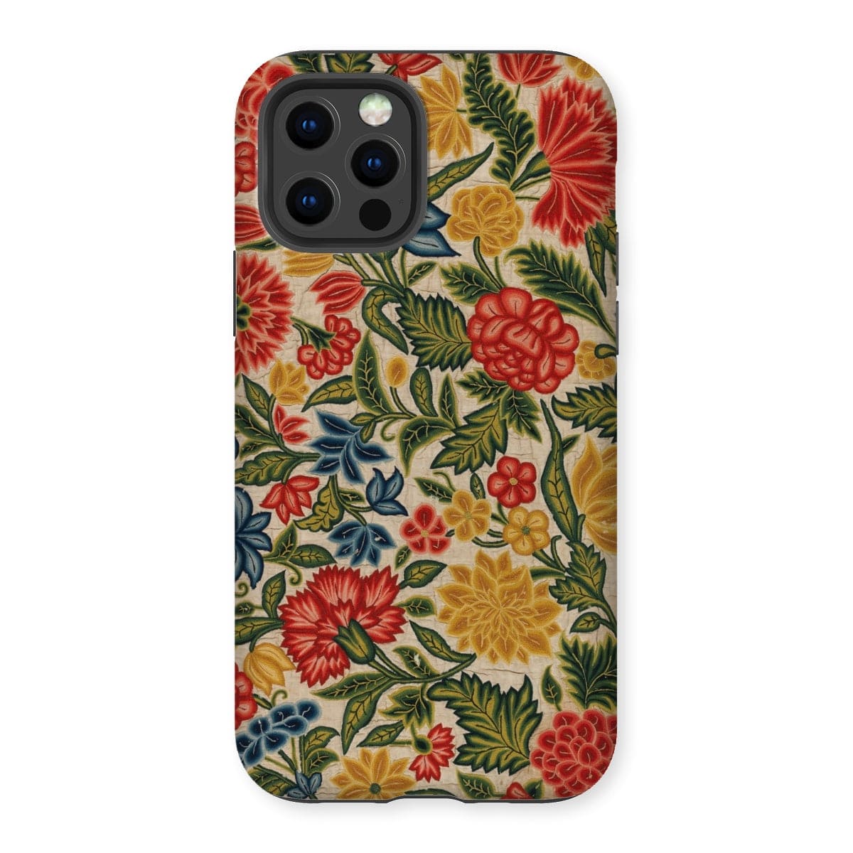 Casezest Mobile Phone Case for iPhone 12 Pro / Gloss Old Floral Panel Design