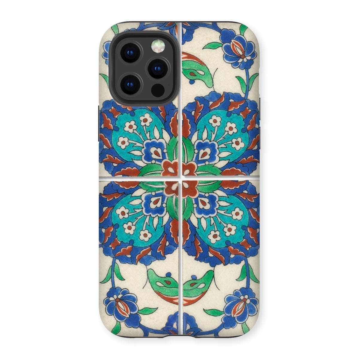 Casezest Mobile Phone Case for iPhone 12 Pro / Gloss Persian Style Tile Design