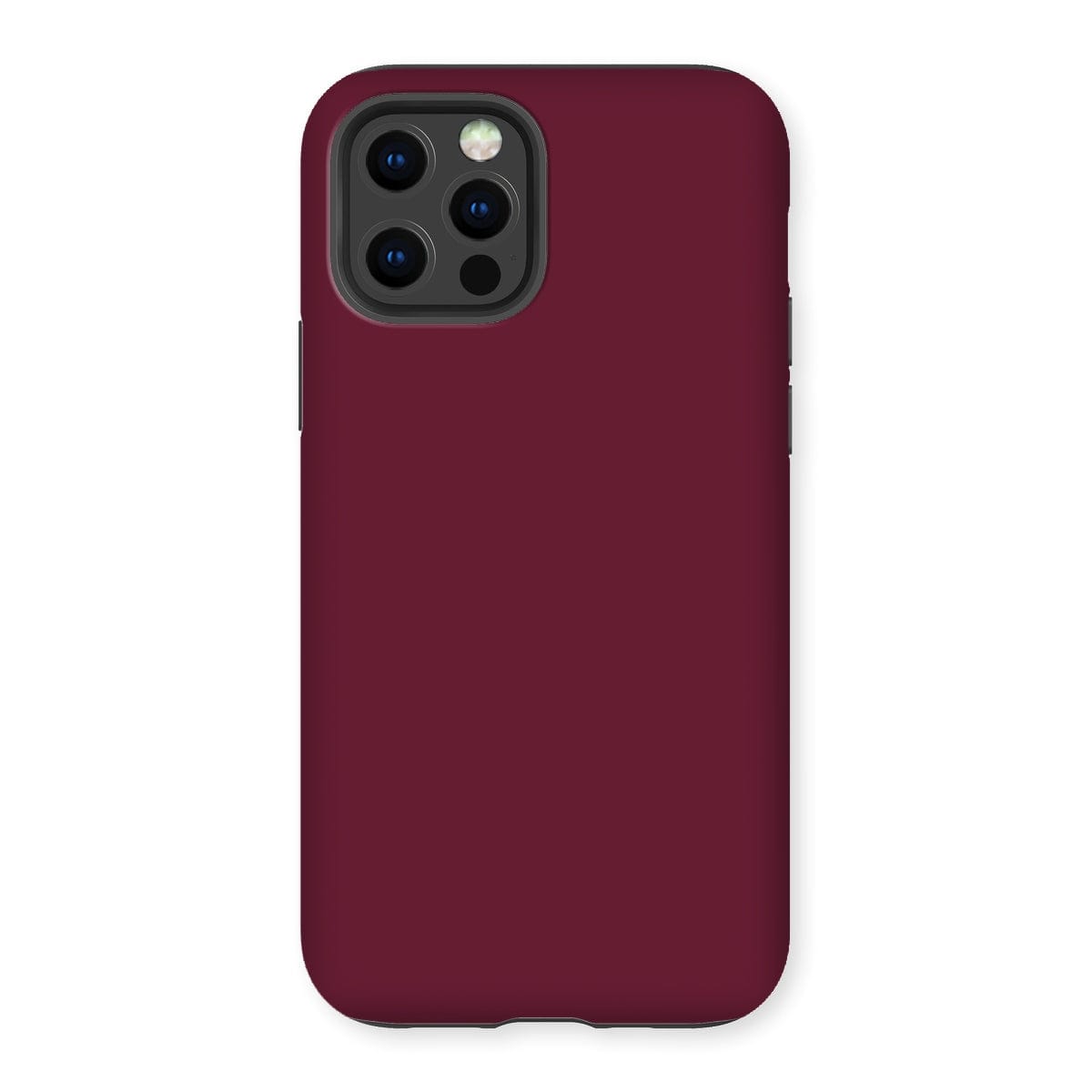 Casezest Mobile Phone Case for iPhone 12 Pro / Gloss Pure Dark Red Design