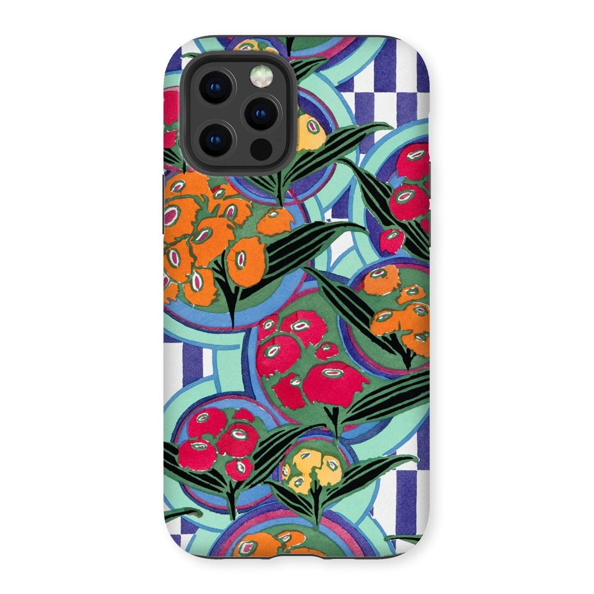 Casezest Mobile Phone Case for iPhone 12 Pro / Gloss Séguy Floral Plate Design