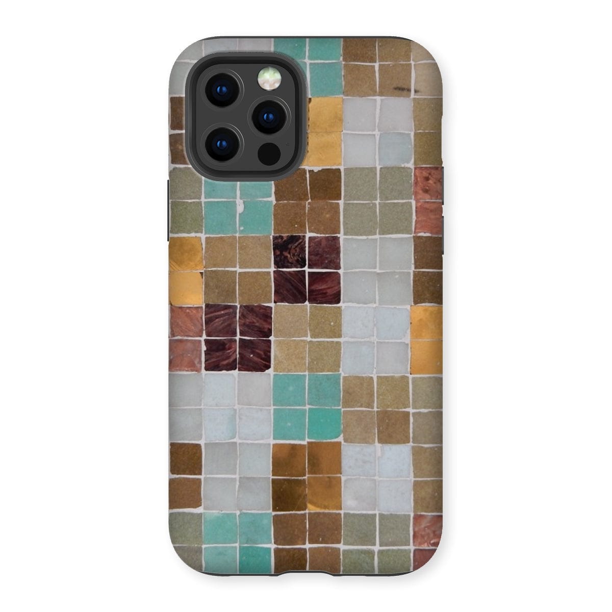 Casezest Mobile Phone Case for iPhone 12 Pro / Gloss Soft Mosaic Tile Design