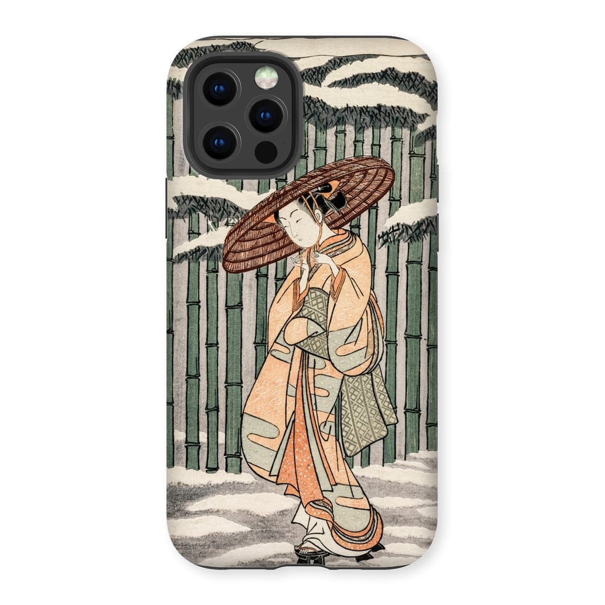 Casezest Mobile Phone Case for iPhone 12 Pro / Gloss Suzuki Bamboo Grove Design