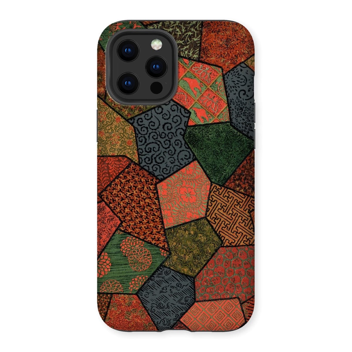 Casezest Mobile Phone Case for iPhone 12 Pro Max / Gloss Audsley Polygonal Design