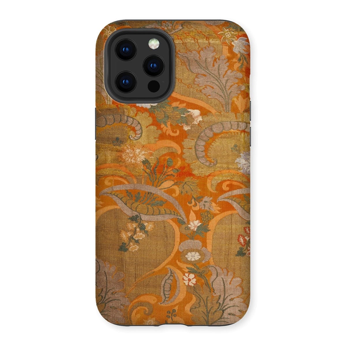 Casezest Mobile Phone Case for iPhone 12 Pro Max / Gloss Golden Silk Design