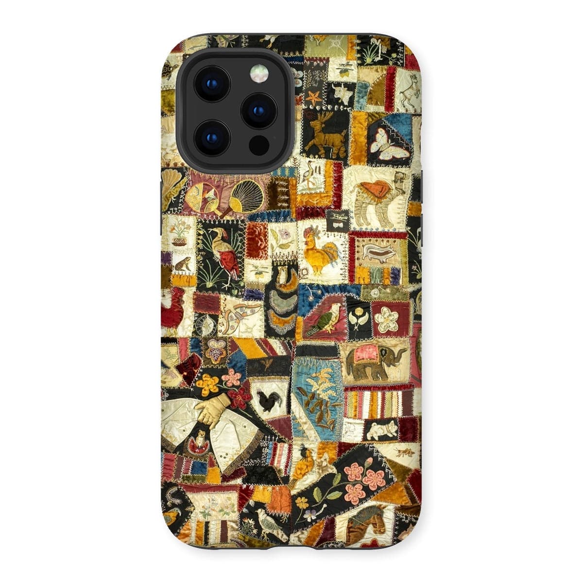 Casezest Mobile Phone Case for iPhone 12 Pro Max / Gloss Marvin Animal Quilt Design