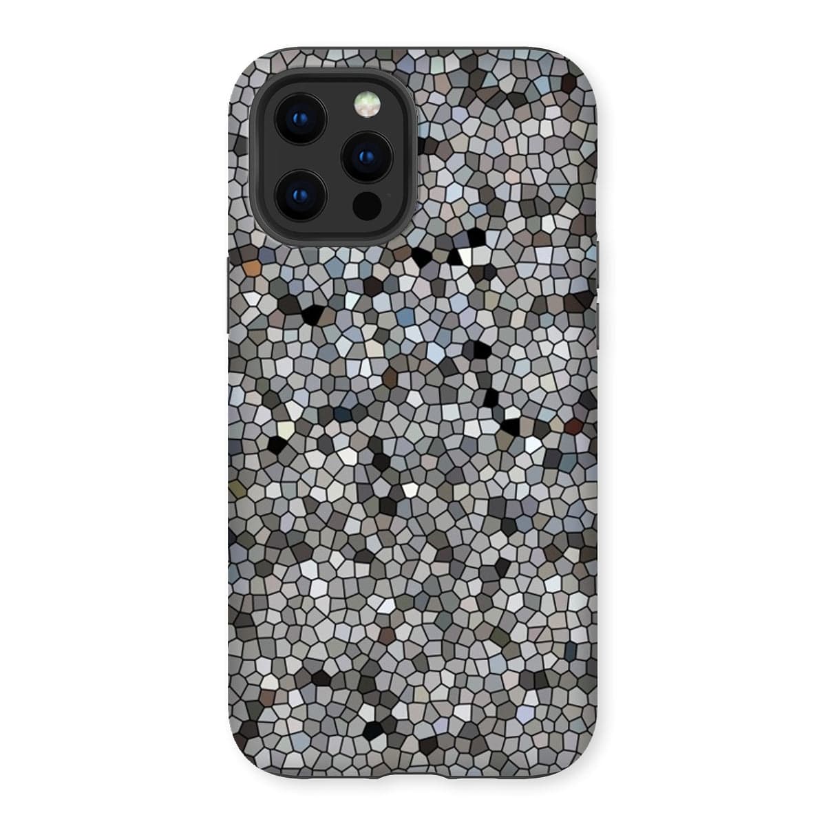 Casezest Mobile Phone Case for iPhone 12 Pro Max / Gloss Mosaic Texture Design