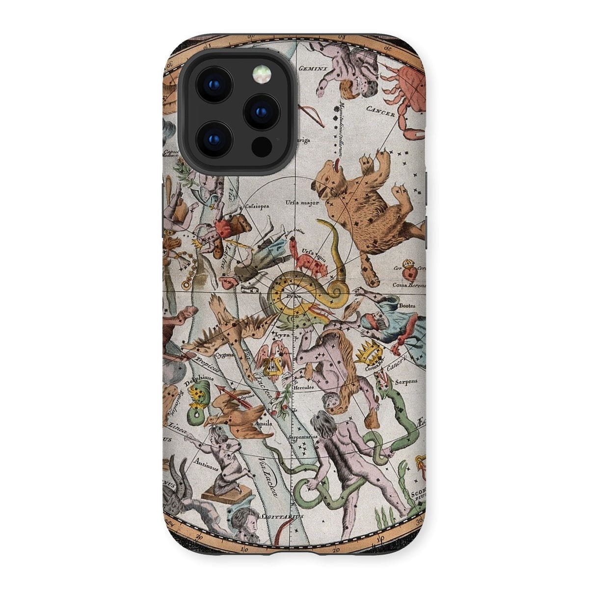 Casezest Mobile Phone Case for iPhone 12 Pro Max / Gloss Old Constellation Map Design