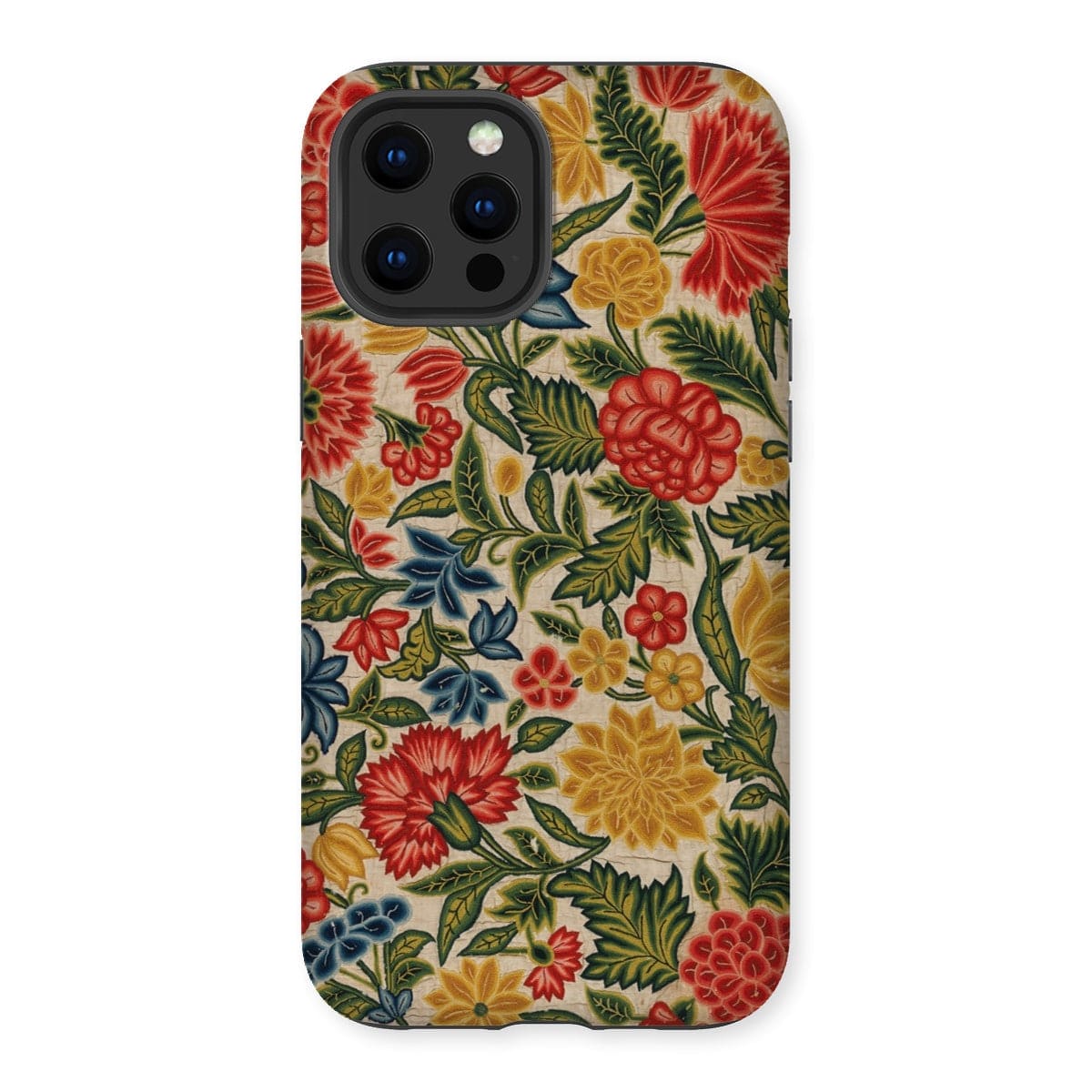 Casezest Mobile Phone Case for iPhone 12 Pro Max / Gloss Old Floral Panel Design