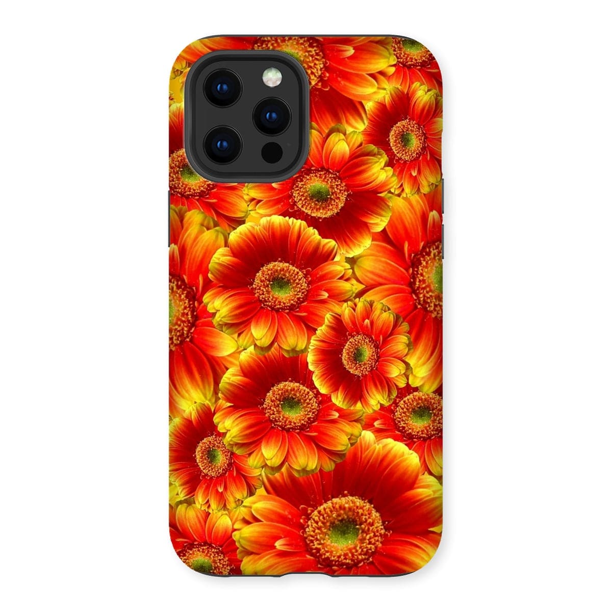 Casezest Mobile Phone Case for iPhone 12 Pro Max / Gloss Orange Gerbera Design