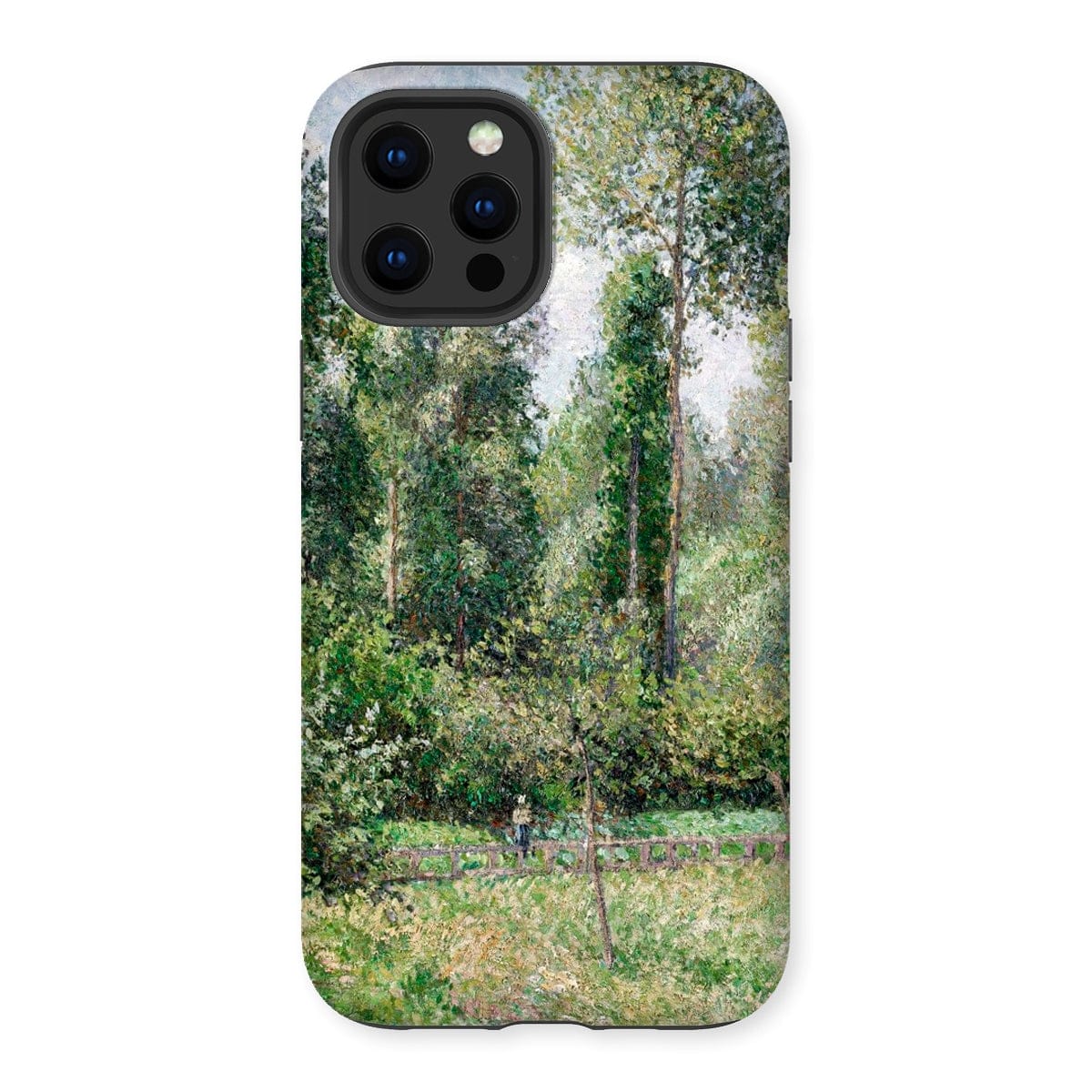 Casezest Mobile Phone Case for iPhone 12 Pro Max / Gloss Pissarro Poplars Design