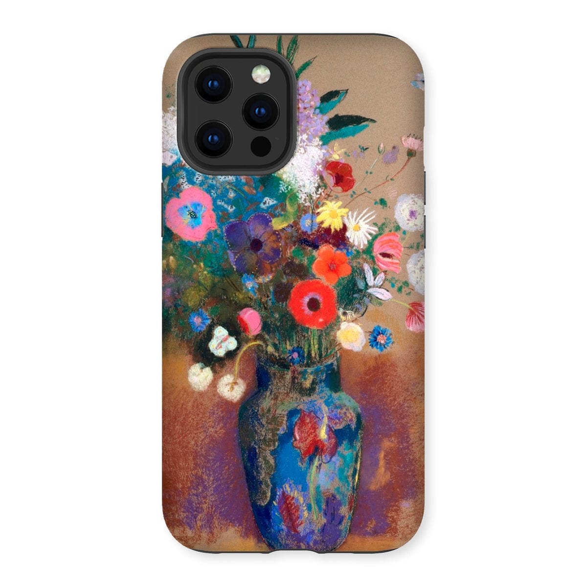 Casezest Mobile Phone Case for iPhone 12 Pro Max / Gloss Redon Bouquet of Flowers Design