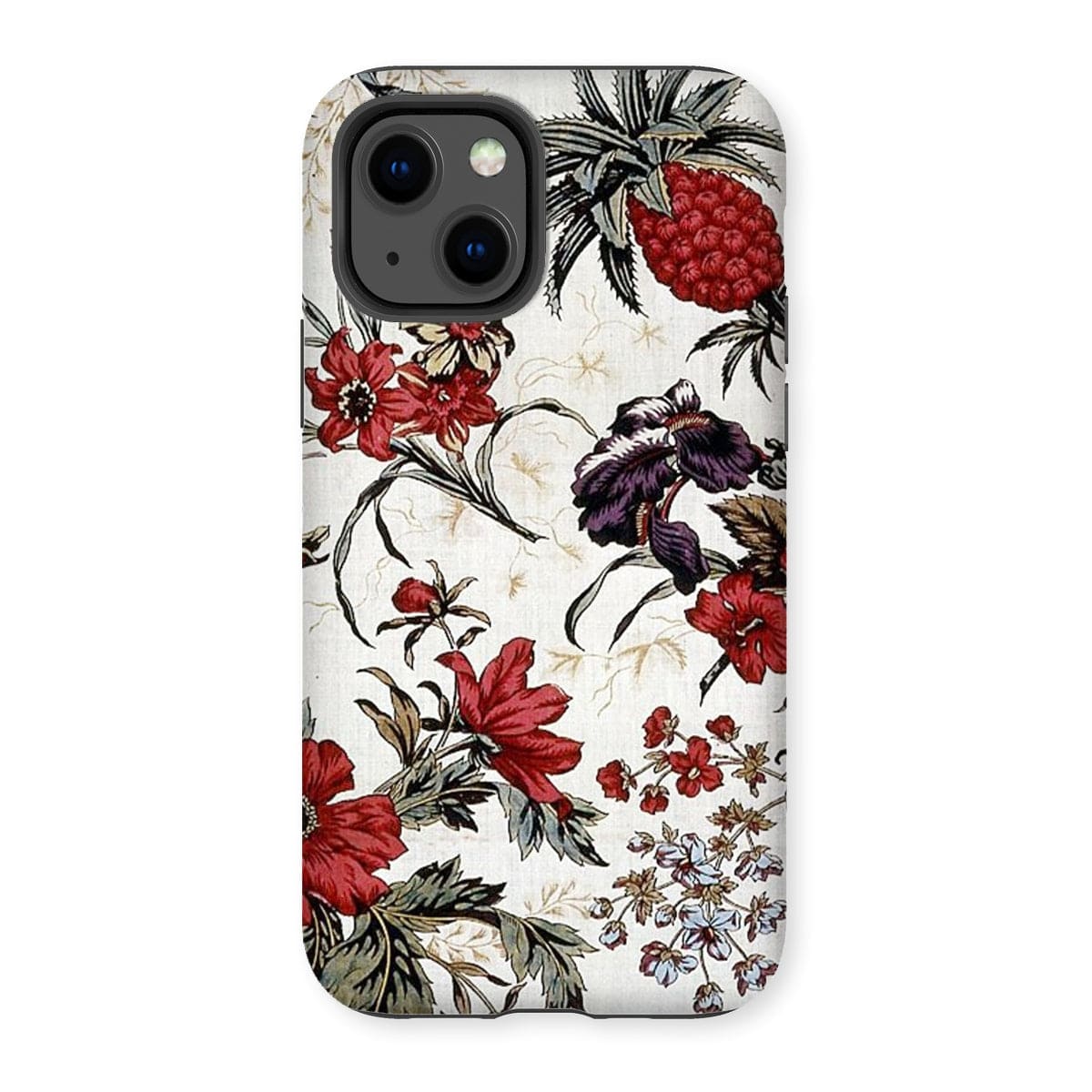 Casezest Mobile Phone Case for iPhone 13 / Gloss Antique Floral Design