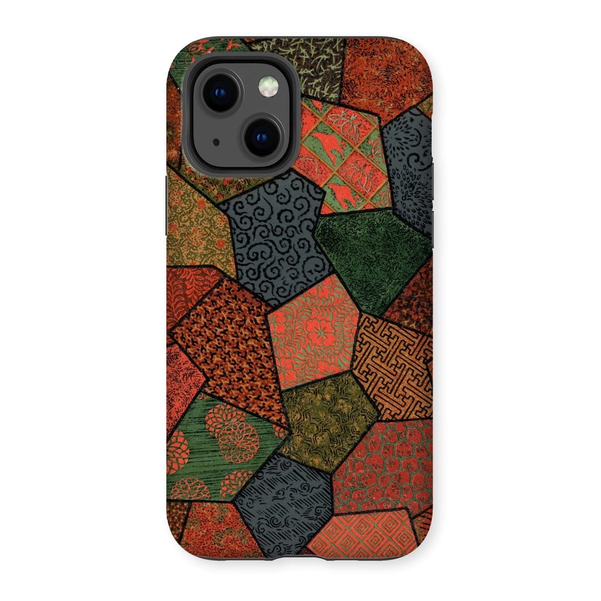 Casezest Mobile Phone Case for iPhone 13 / Gloss Audsley Polygonal Design