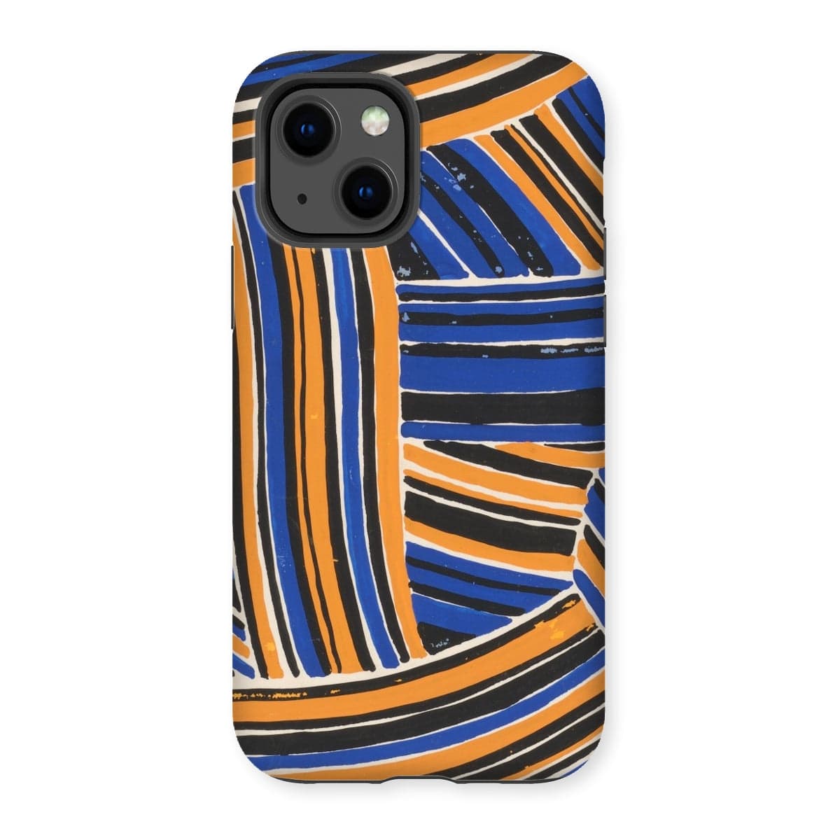 Casezest Mobile Phone Case for iPhone 13 / Gloss Férier Stripe Design