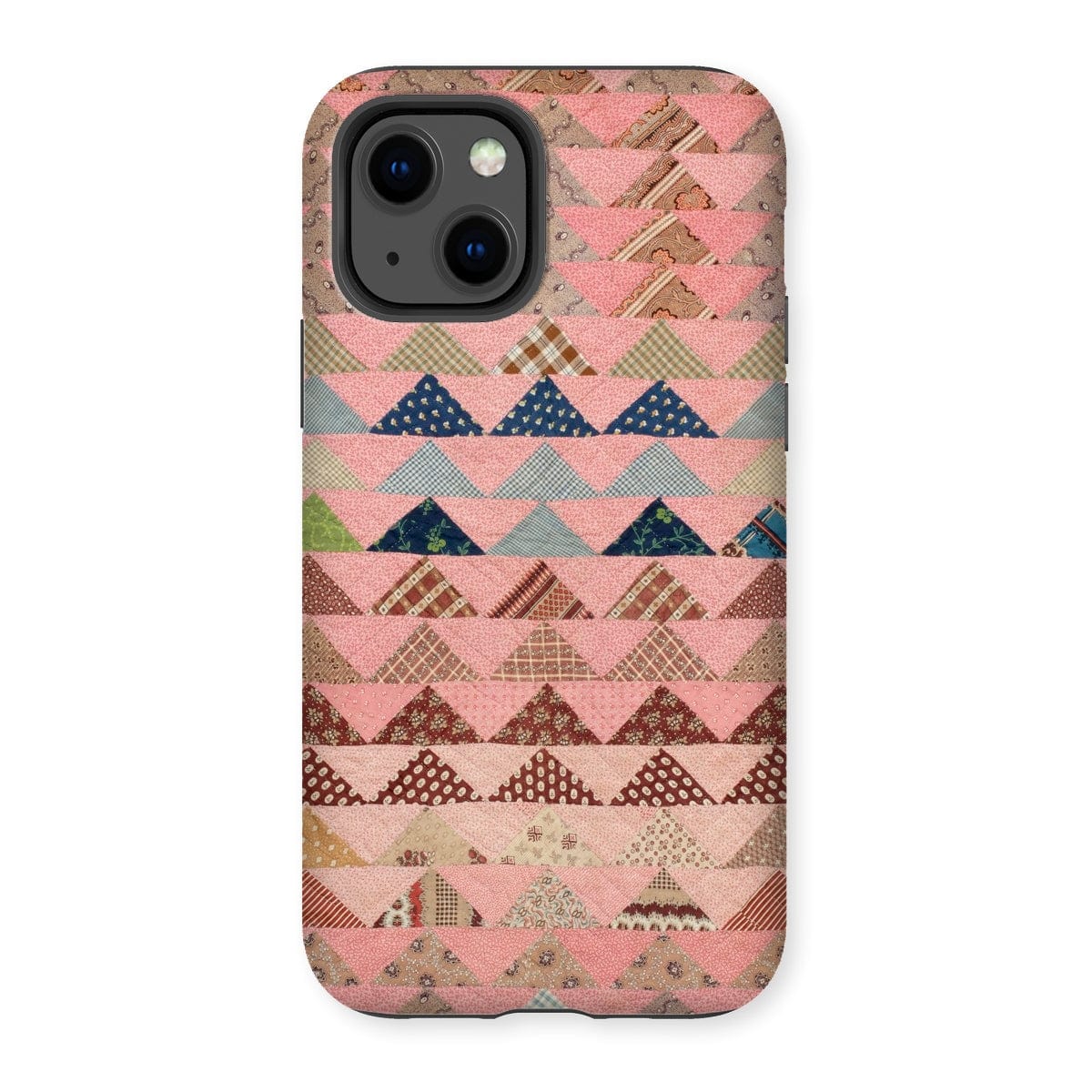 Casezest Mobile Phone Case for iPhone 13 / Gloss Flying Geese Quilt Design