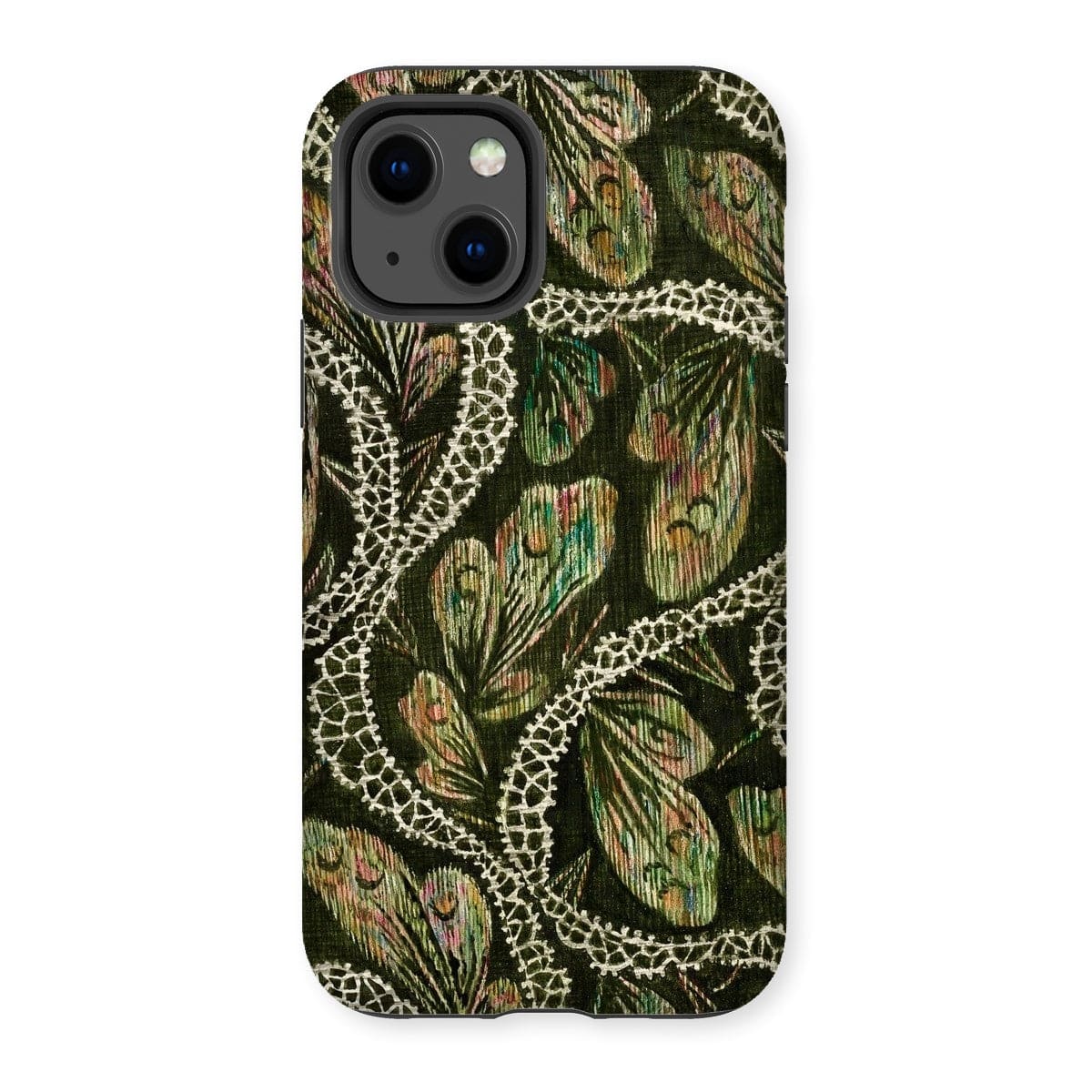 Casezest Mobile Phone Case for iPhone 13 / Gloss Isabelle Green Silk Design