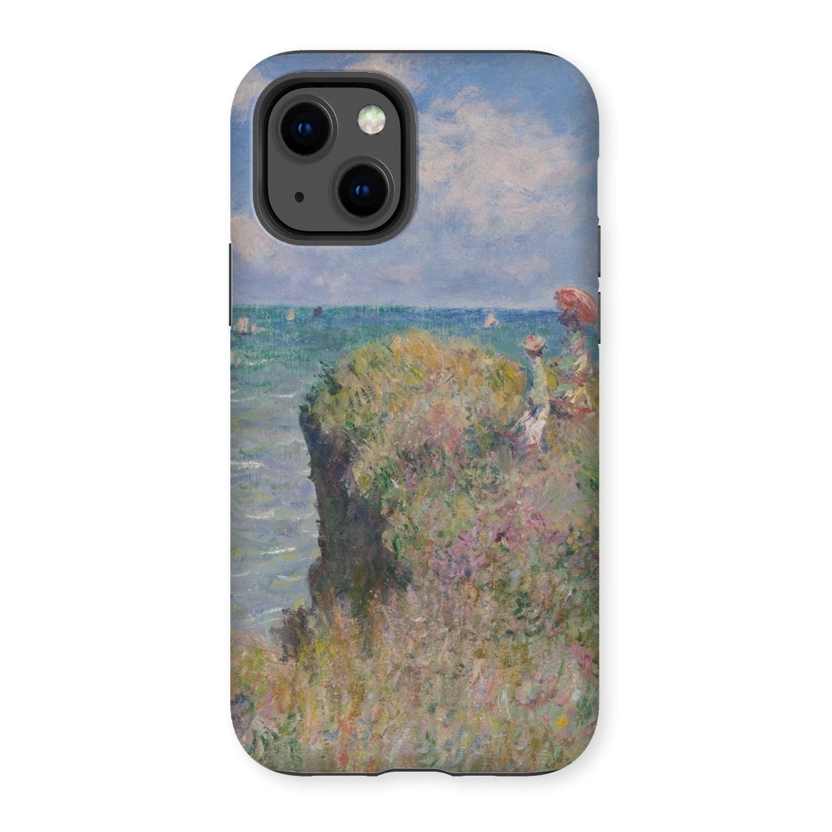 Casezest Mobile Phone Case for iPhone 13 / Gloss Monet Cliff Walk at Pourville Design