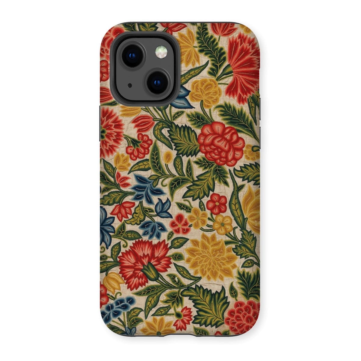 Casezest Mobile Phone Case for iPhone 13 / Gloss Old Floral Panel Design