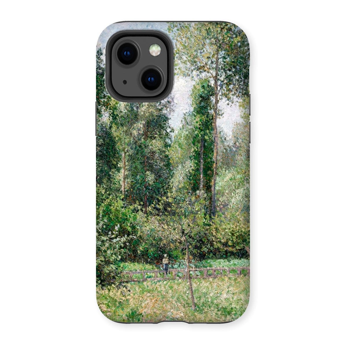 Casezest Mobile Phone Case for iPhone 13 / Gloss Pissarro Poplars Design