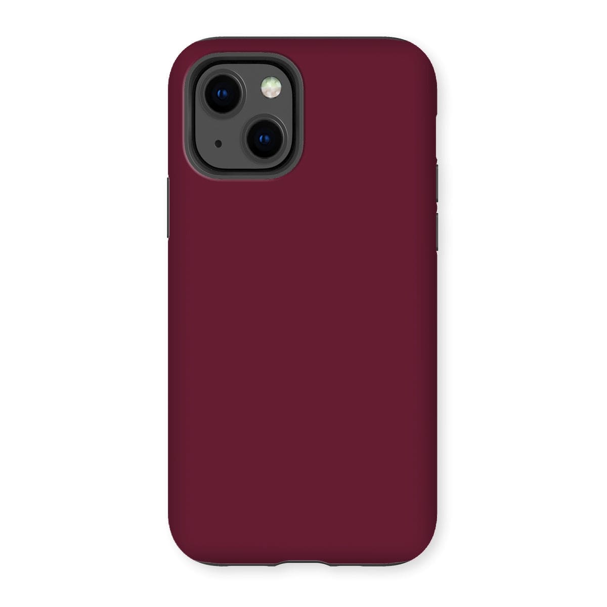 Casezest Mobile Phone Case for iPhone 13 / Gloss Pure Dark Red Design