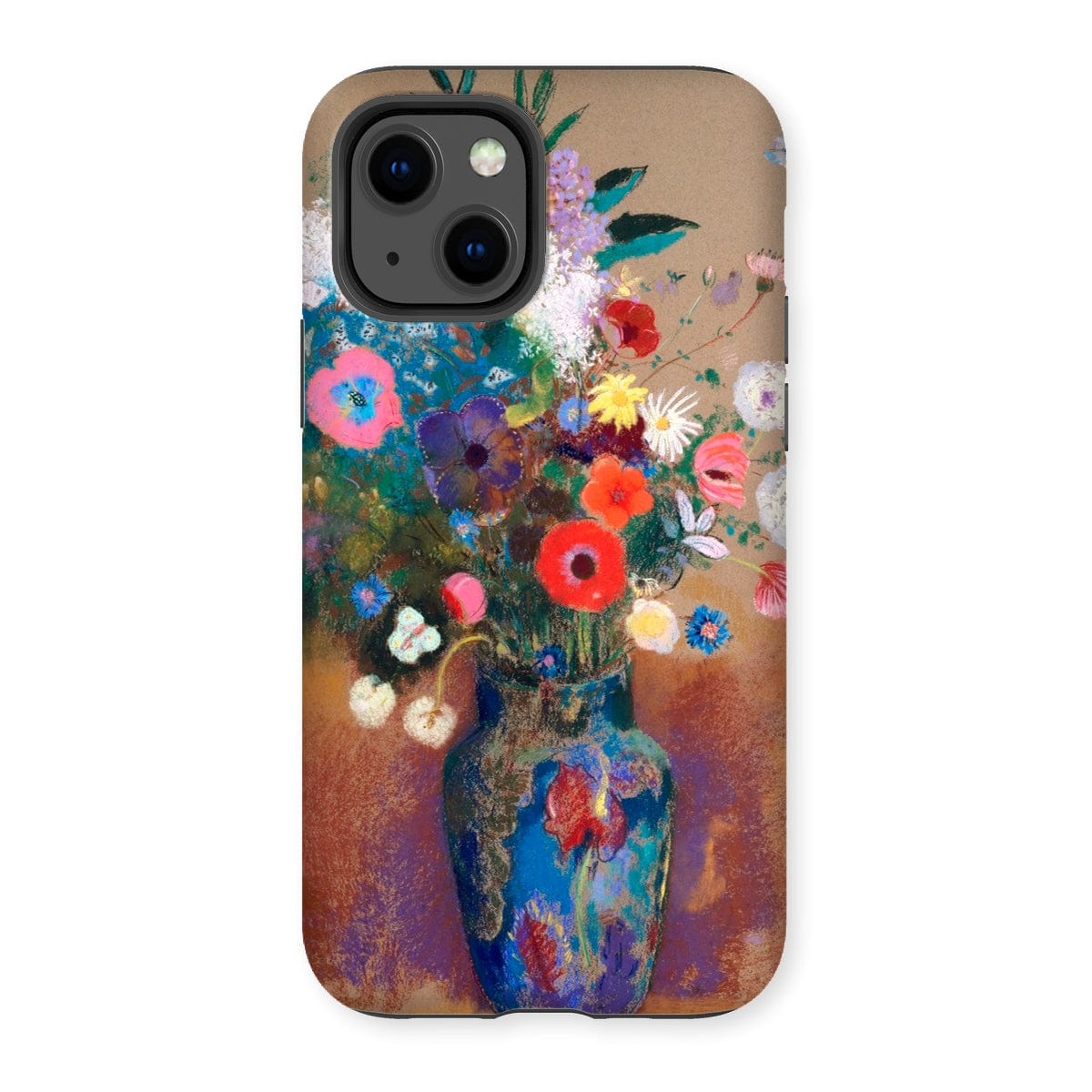 Casezest Mobile Phone Case for iPhone 13 / Gloss Redon Bouquet of Flowers Design