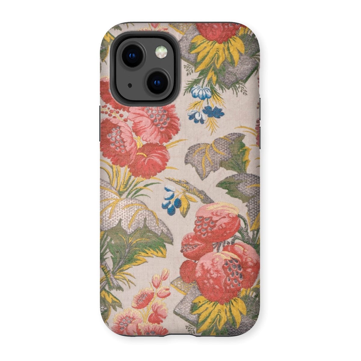 Casezest Mobile Phone Case for iPhone 13 / Gloss Revel Floral Textile Design