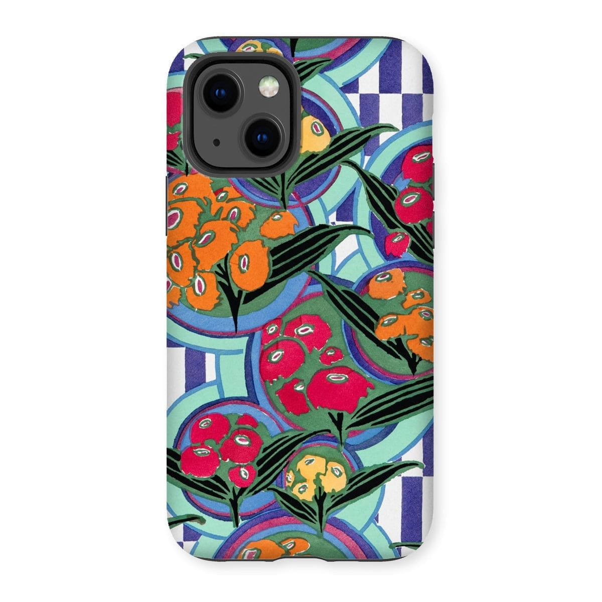 Casezest Mobile Phone Case for iPhone 13 / Gloss Séguy Floral Plate Design