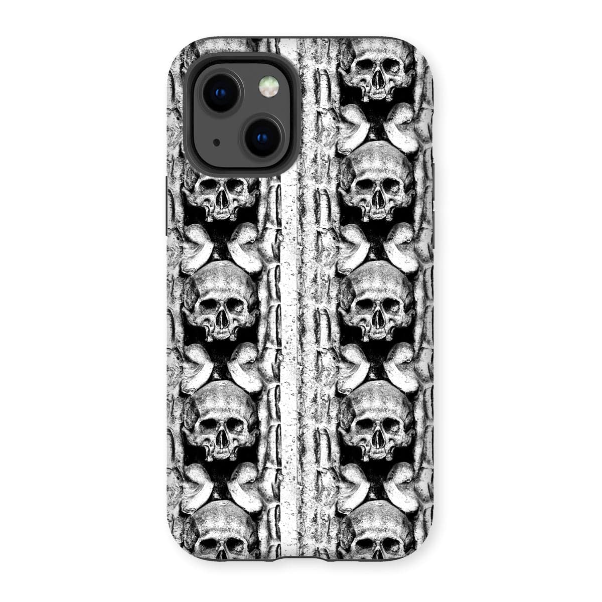 Casezest Mobile Phone Case for iPhone 13 / Gloss Skull Row Design