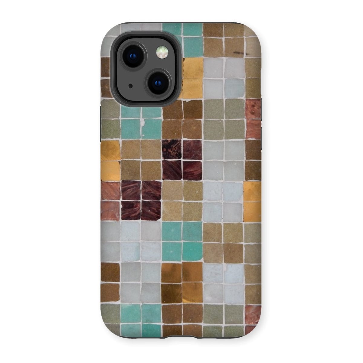 Casezest Mobile Phone Case for iPhone 13 / Gloss Soft Mosaic Tile Design