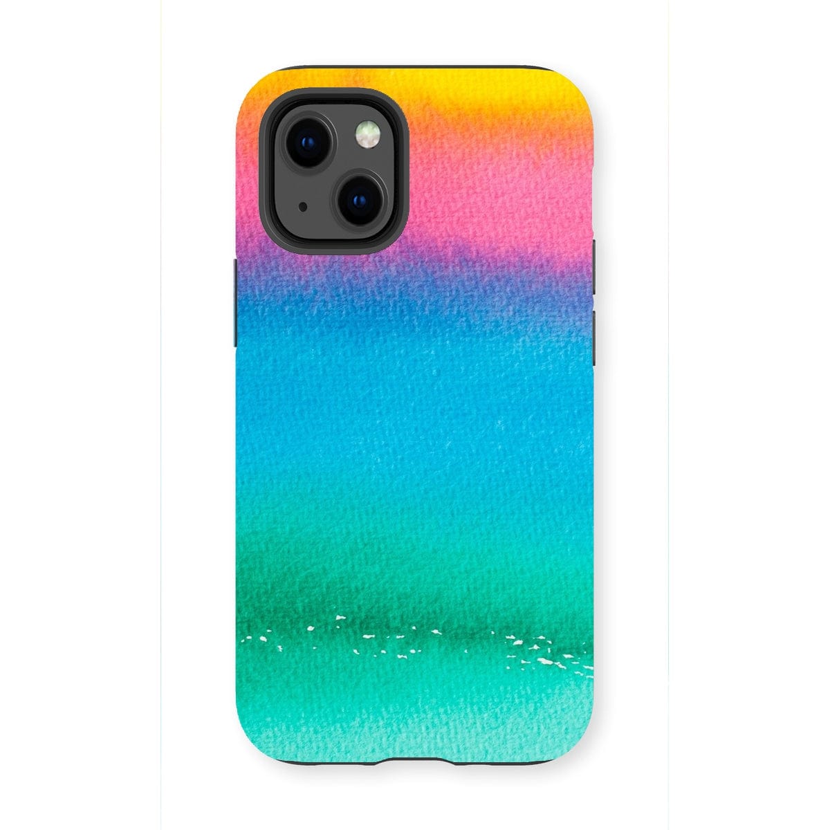 Casezest Mobile Phone Case for iPhone 13 Mini / Gloss Bright Watercolour Design