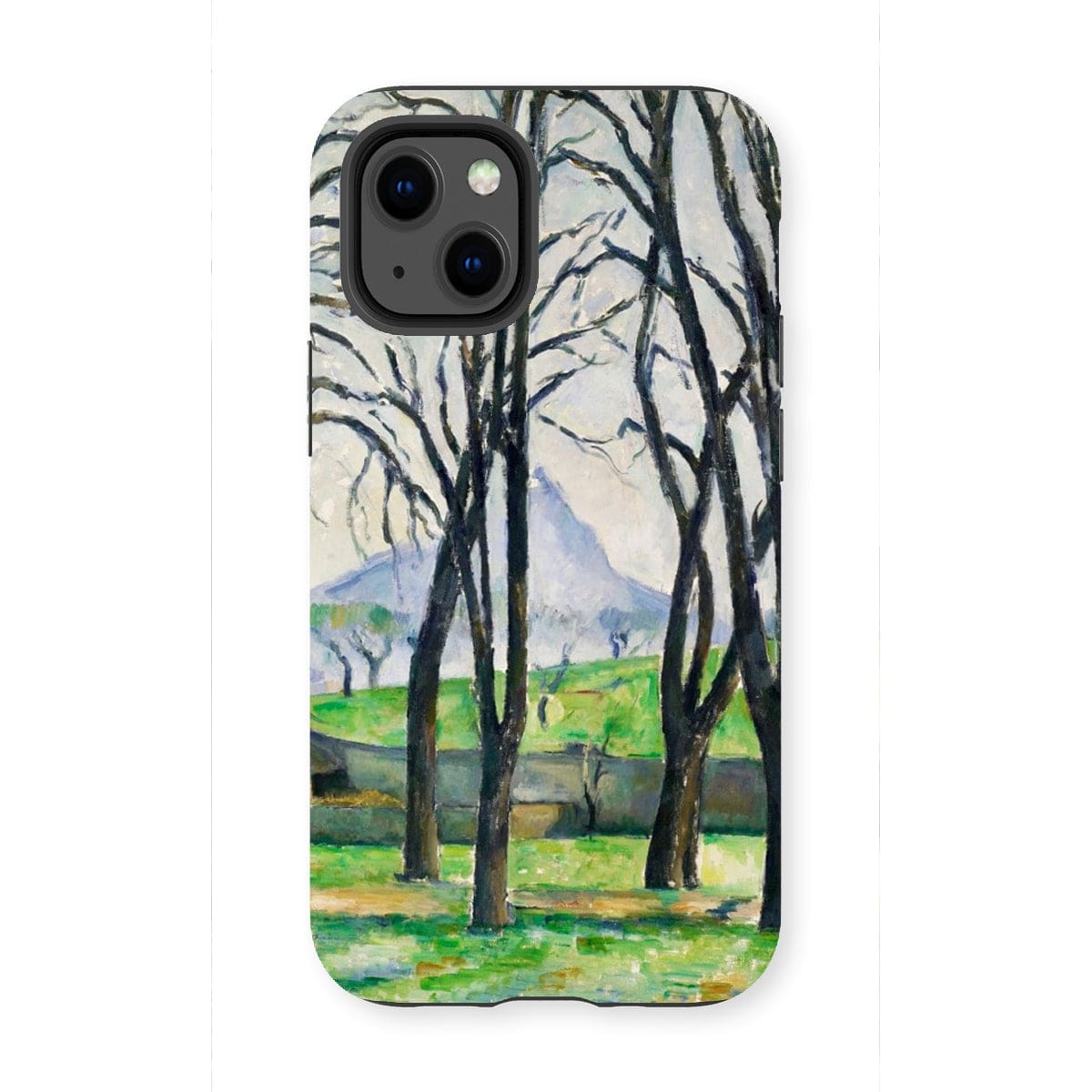 Casezest Mobile Phone Case for iPhone 13 Mini / Gloss Cézanne Chestnut Trees Design