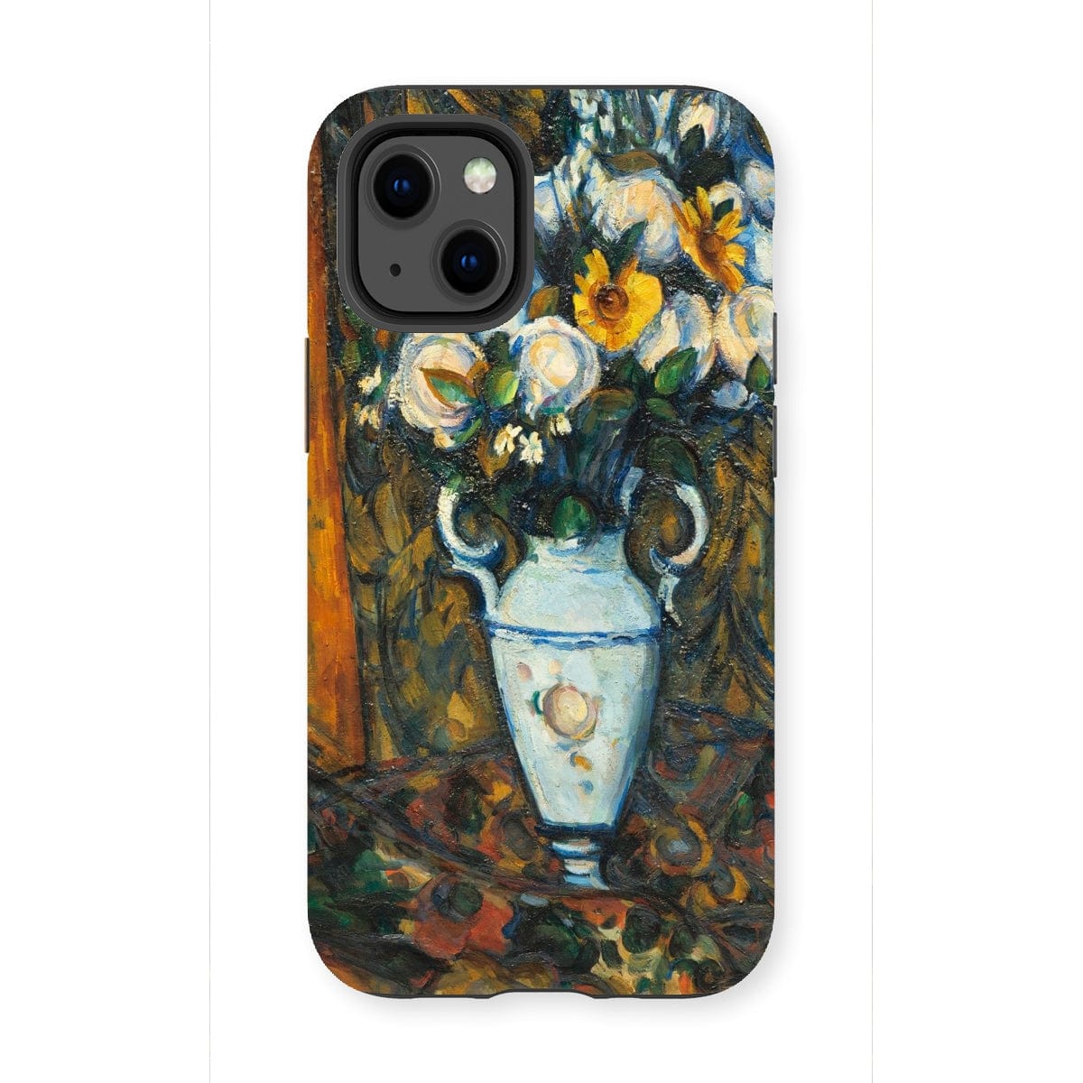 Casezest Mobile Phone Case for iPhone 13 Mini / Gloss Cézanne Vase of Flowers Design