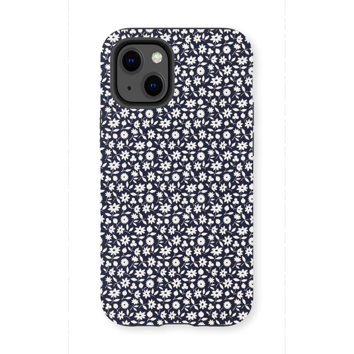 Casezest Mobile Phone Case for iPhone 13 Mini / Gloss Goy White Flowers Design