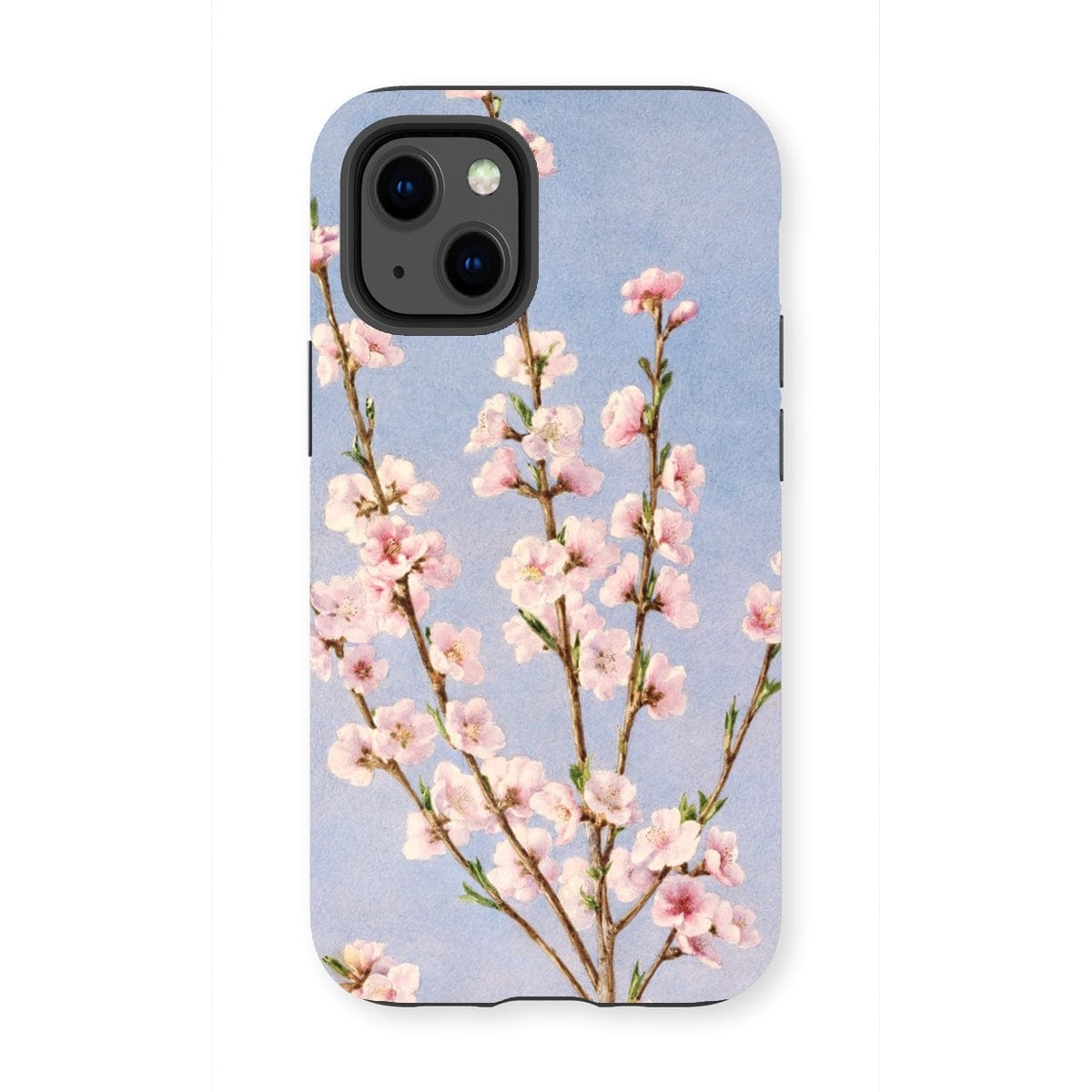 Casezest Mobile Phone Case for iPhone 13 Mini / Gloss Hill Peach Blossoms Design