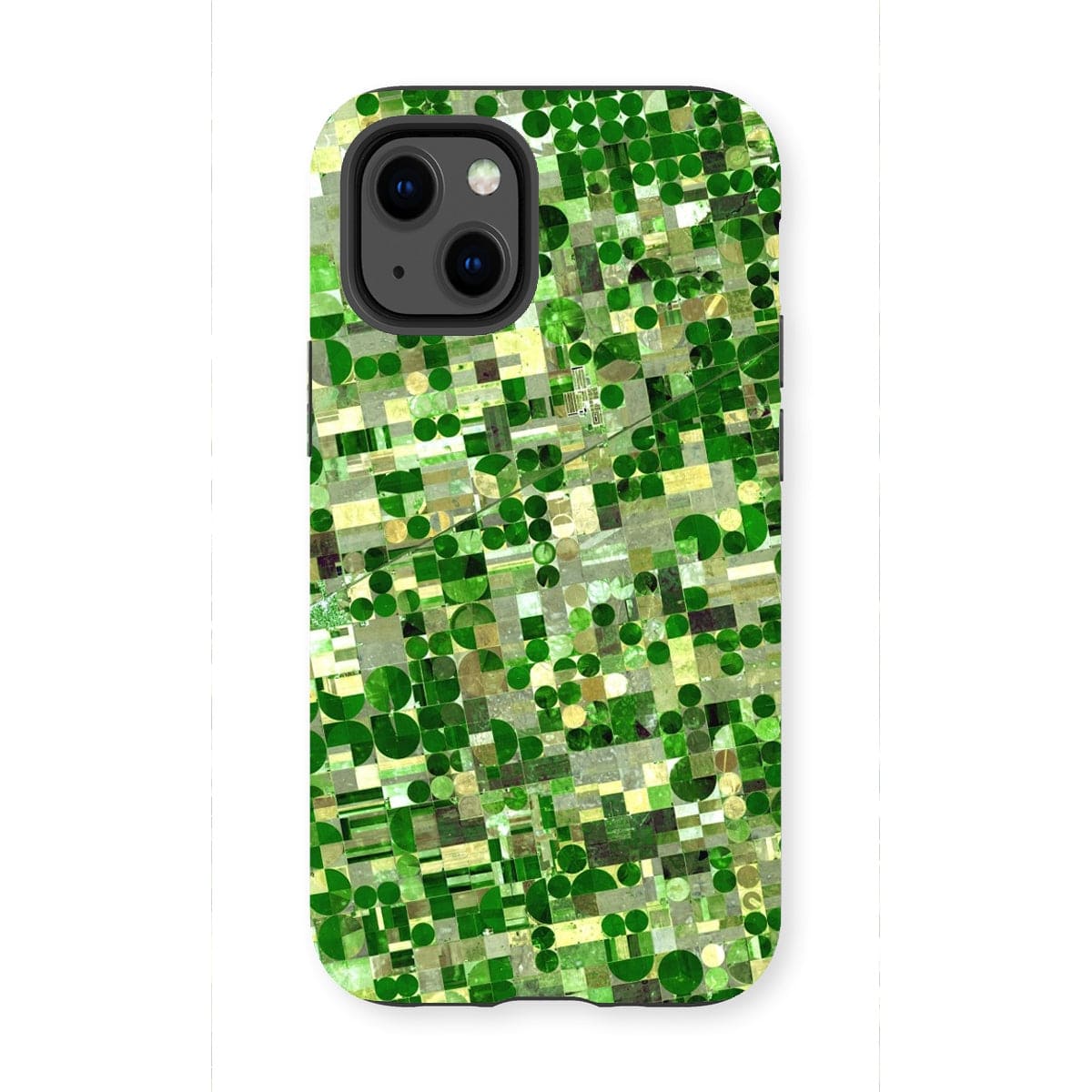 Casezest Mobile Phone Case for iPhone 13 Mini / Gloss Kansas Crop Circles Design