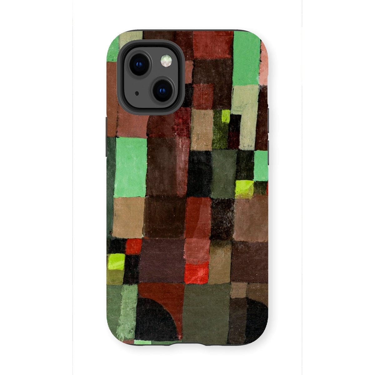 Casezest Mobile Phone Case for iPhone 13 Mini / Gloss Klee Red and Green Design