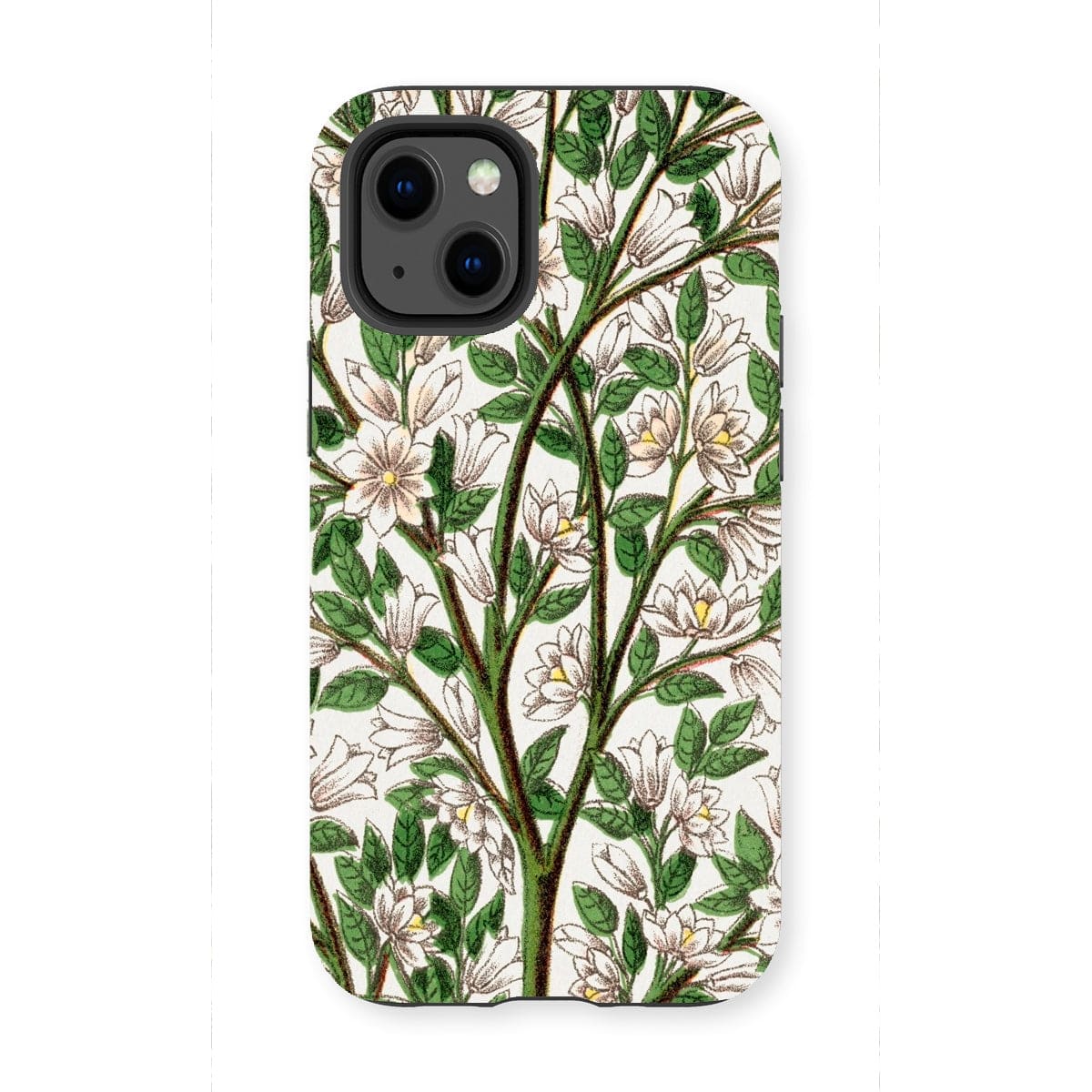 Casezest Mobile Phone Case for iPhone 13 Mini / Gloss Magnolia Lithograph Design