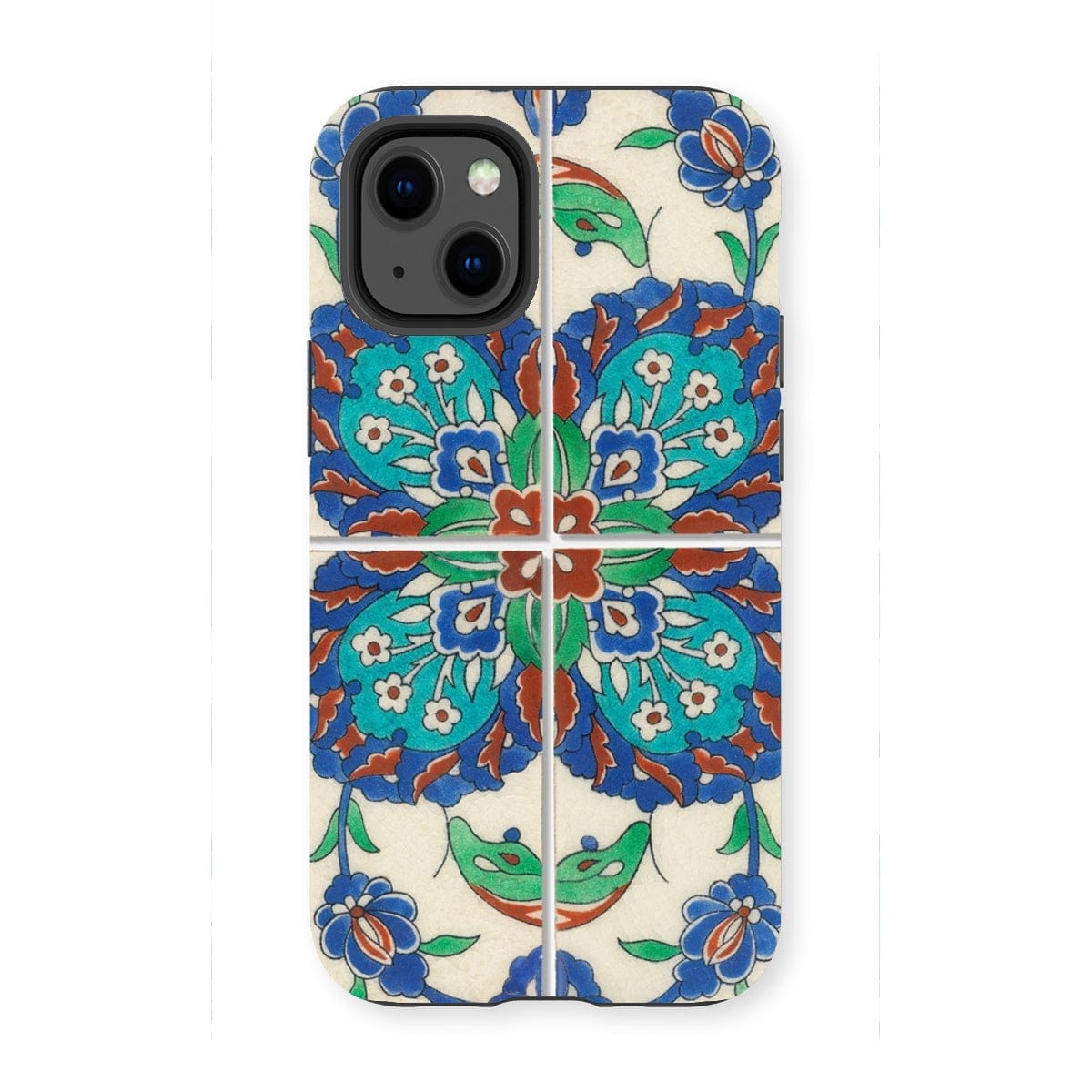 Casezest Mobile Phone Case for iPhone 13 Mini / Gloss Persian Style Tile Design