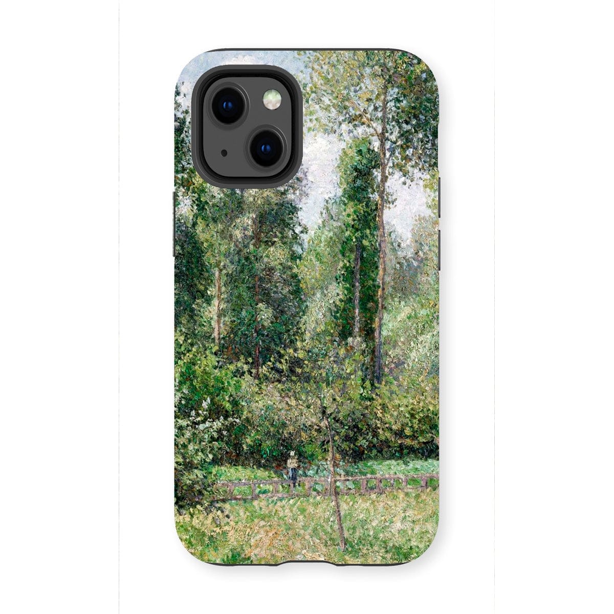 Casezest Mobile Phone Case for iPhone 13 Mini / Gloss Pissarro Poplars Design