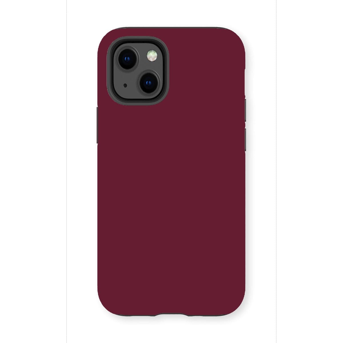 Casezest Mobile Phone Case for iPhone 13 Mini / Gloss Pure Dark Red Design