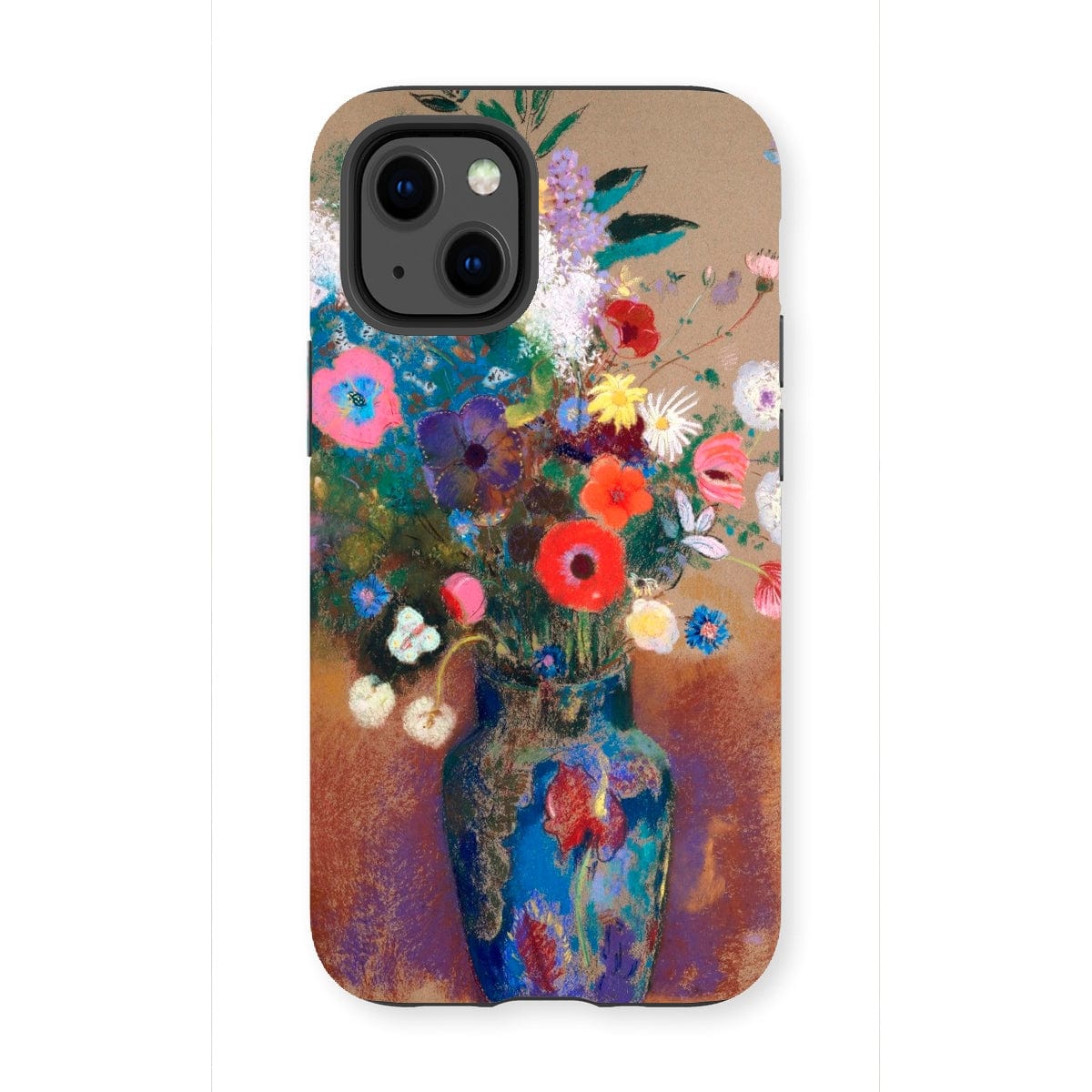 Casezest Mobile Phone Case for iPhone 13 Mini / Gloss Redon Bouquet of Flowers Design