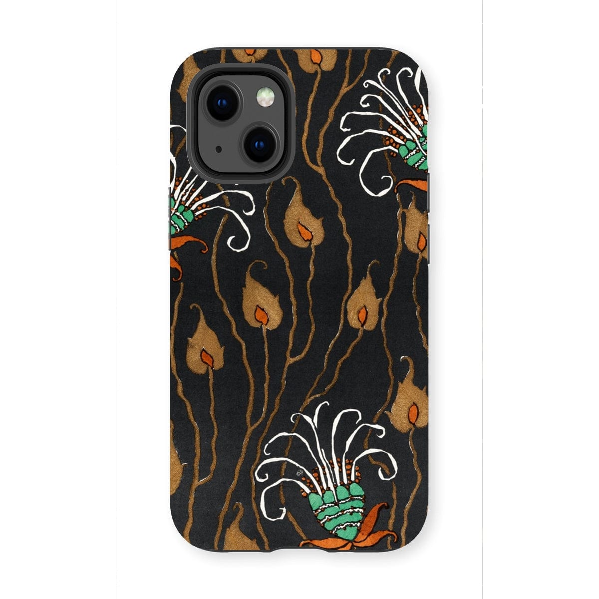 Casezest Mobile Phone Case for iPhone 13 Mini / Gloss Séguy Dark Deco Flower Design