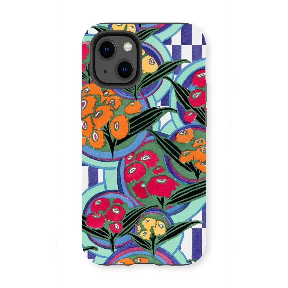 Casezest Mobile Phone Case for iPhone 13 Mini / Gloss Séguy Floral Plate Design