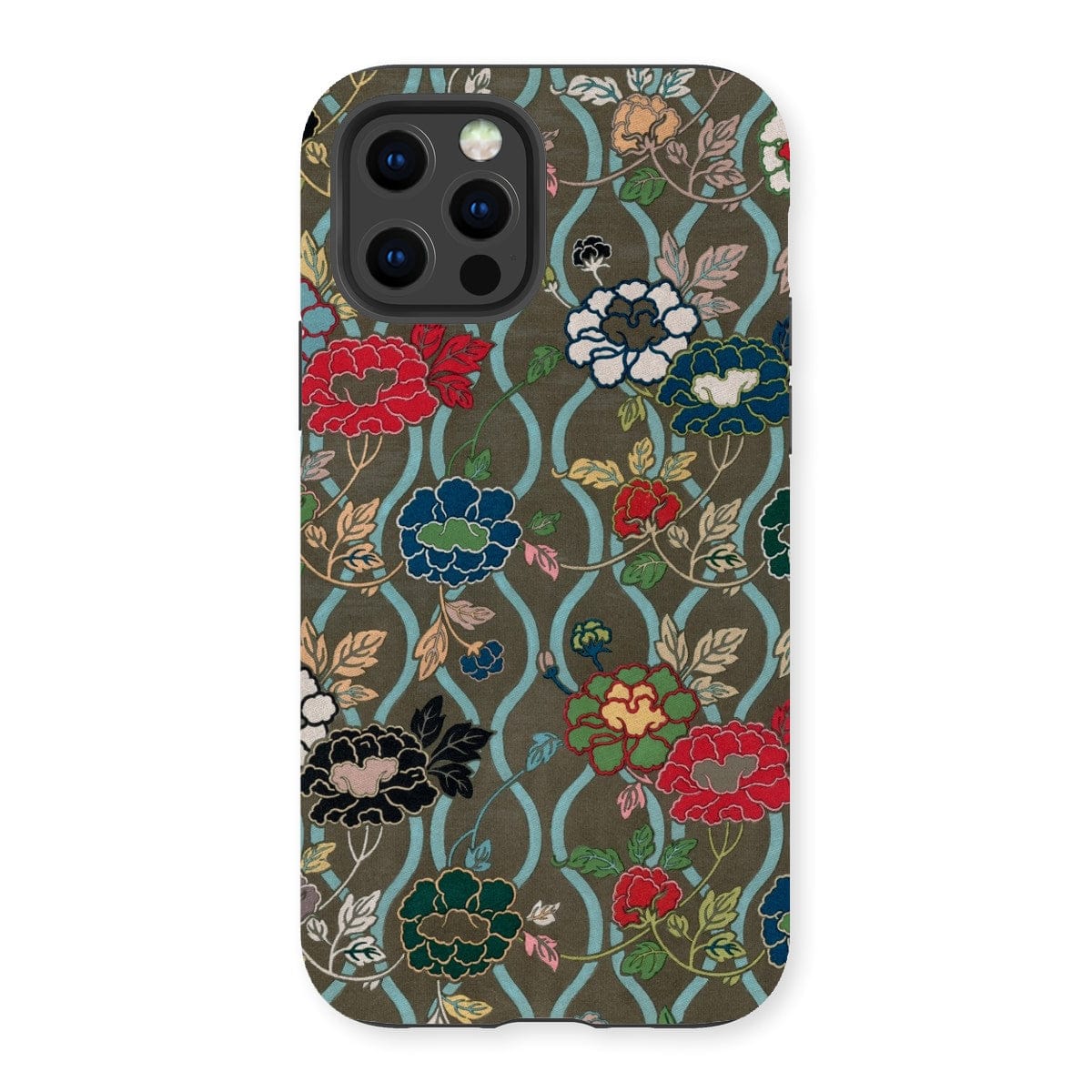 Casezest Mobile Phone Case for iPhone 13 Pro / Gloss Audsley Japanese Flower Wall Design